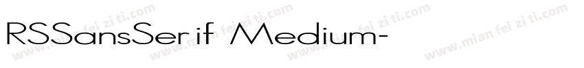 RSSansSerif Medium字体转换
